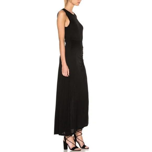 A.L.C. NWT Jaxon Black Side Cut Out Maxi Dress Large Bodycon Sleeveless Sexy - Picture 11 of 14